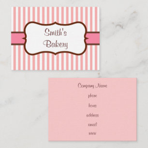 Retro Bakery Business Cards Visitenkarte