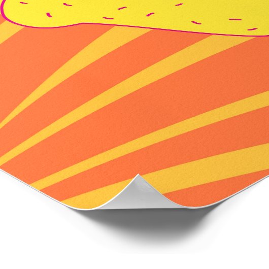 Retro Bakery Poster, Food Theme Wand Kunst (Ecke)