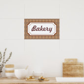 Retro Bakery Sign Poster (Küche)
