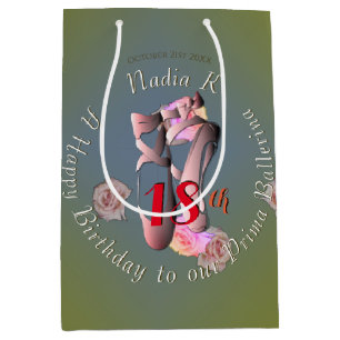 Retro Ballet Shoes Geschenktasche Mittlere Geschenktüte