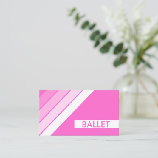 Retro BALLET Visitenkarte (Stehend Vorderseite)