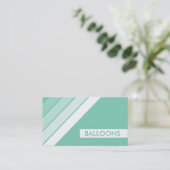 Retro-BALLOONS Visitenkarte (Stehend Vorderseite)