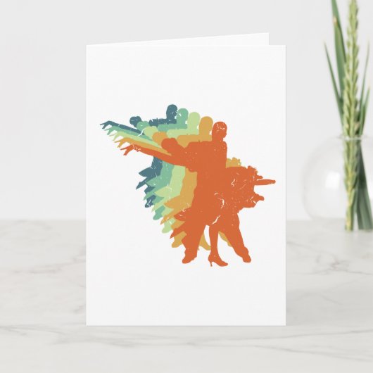 Retro Ballroom Dancing, Ballroom Dancer Gift Karte (Vorderseite)