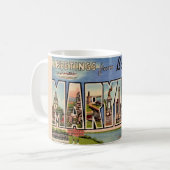 Retro Baltimore Maryland Greeting Tasse (Vorderseite Links)