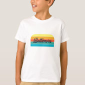 Retro Baltimore T - Shirt (Vorderseite)