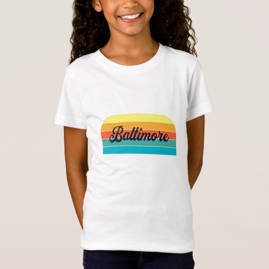 Retro Baltimore T - Shirt (Vorderseite)