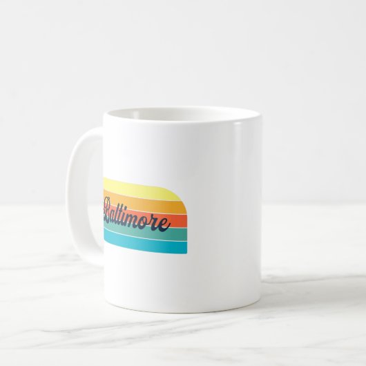 Retro Baltimore Tasse (Vorderseite Links)