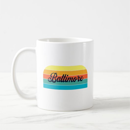 Retro Baltimore Tasse (Links)