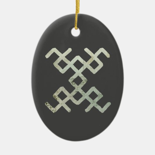 Retro baltische Muster ändern traditionelle Handze Keramik Ornament (Vorne)