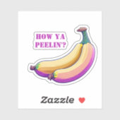 Retro Banana Aufkleber (Blatt)