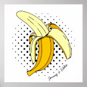 Retro Banana Comic Pop Poster (Vorne)