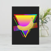 Retro Banana Fruit Einladung (Stehend Vorderseite)