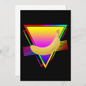 Retro Banana Fruit Einladung (Vorne/Hinten)