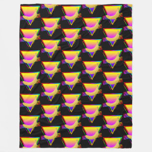 Retro Banana Fruit Fleecedecke