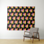 Retro Banana Fruit Wandteppich (Beispiel (Horizontal))