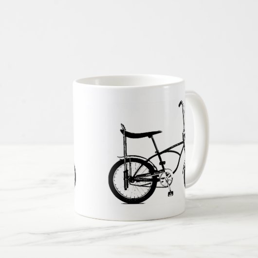 Retro Banana Sitzbike Kaffeetasse (VorderseiteRechts)