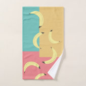 Retro Bananas - farbenfrohe Formen Badhandtuch Set (Handtuch)