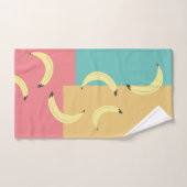 Retro Bananas - farbenfrohe Formen Badhandtuch Set (Handtuch)