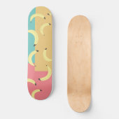 Retro Bananas - farbenfrohe Formen Skateboard (Vorderseite)