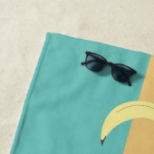 Retro Bananas - farbenfrohe Formen Strandtuch (Beispiel)