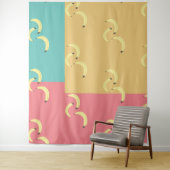 Retro Bananas - farbenfrohe Formen Wandteppich (Beispiel)