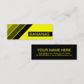Retro BANANAS Mini Visitenkarte (Vorne/Hinten)
