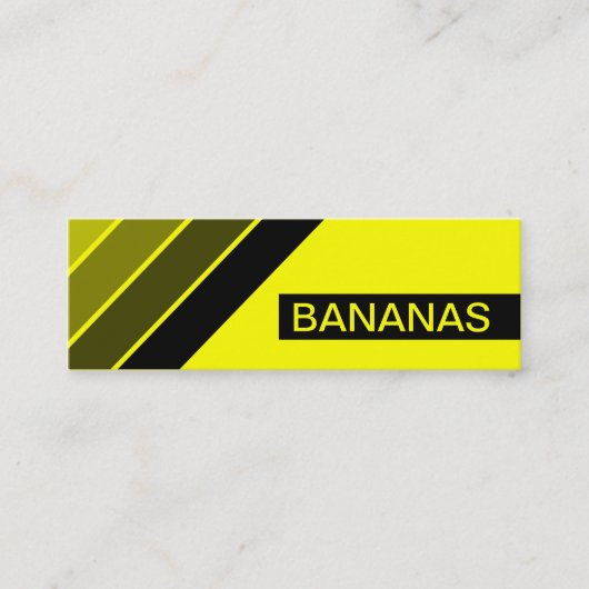 Retro BANANAS Mini Visitenkarte (Vorderseite)