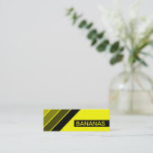 Retro BANANAS Mini Visitenkarte (Stehend Vorderseite)