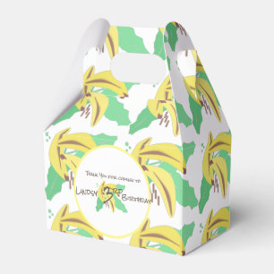 Retro-Banane Gelb beim Drehen Geburtstag Geschenkschachtel