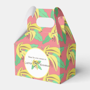 Retro-Banane Gelb beim Drehen Geburtstag Geschenkschachtel