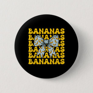 Retro-Bananen Nachname Kokette Schleife Frauen Mäd Button