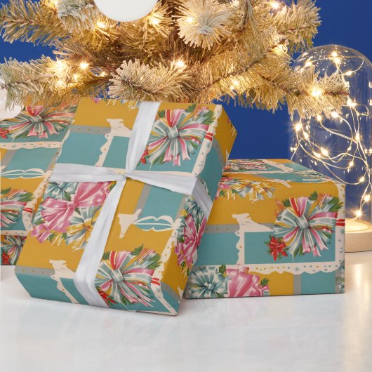 Retro-Band-Weihnachtsgeschenkverpackung Geschenkpapier (Feiertage)