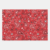 Retro bandana paisley Muster Geschenkpapier Set (Vorderseite)