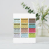 Retro-Bänder Postkarte (Stehend Vorderseite)