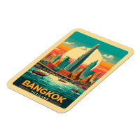 Retro Bangkok City skyline - Thailand Reisegeschen