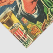 Retro Bar Drinks Comic Illustration Seidenpapier (Ausschnitt)