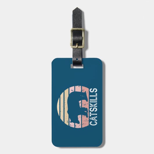 Retro-Bär Gepäckanhänger (Vorderseite vertikal)