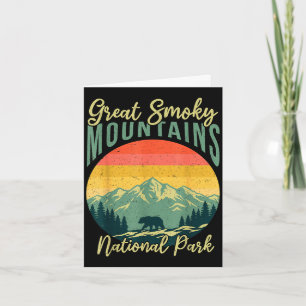 Retro-Bär Great Smoky Mountains Nationalpark Karte