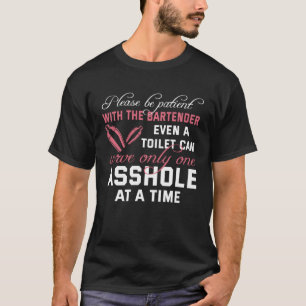 Retro Bar & Pub Besitzer Sprichwort Mixologe Barke T-Shirt