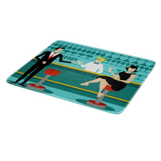 Retro Bar-Schneidebrett Schneidebrett (Ecke)