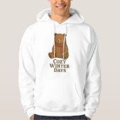 Retro-Bär-Winter Hoodie (Vorderseite)