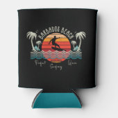 Retro Barbados Beach Dosenkühler (Vorderseite)