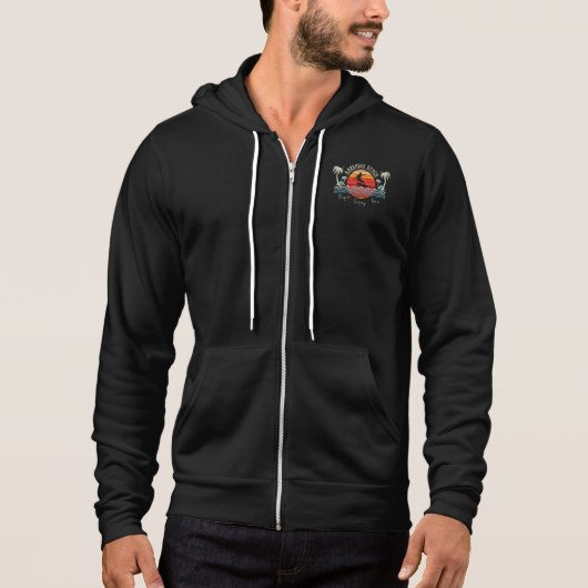 Retro Barbados Beach Hoodie (Vorderseite)
