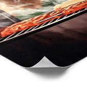 Retro-Barbecue-Pin-up Poster (Ecke)