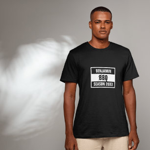 Retro Barbeque Saison 20XX schwarz T-Shirt