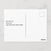 Retro Barber Pole Dark Gray Business Postkarte (Rückseite)