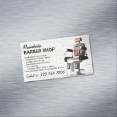 Retro Barber Shop Magnetische Visitenkarte (Beispiel)