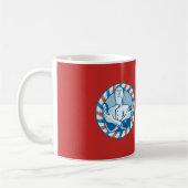 Retro Barbershop Abzeichen individuell anpassbar Kaffeetasse (Links)