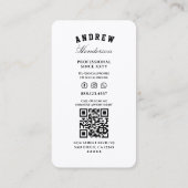 Retro Barbershop Barber Scissors Red White Blue Visitenkarte (Rückseite)