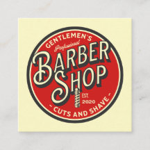 Retro Barbershop Business Card